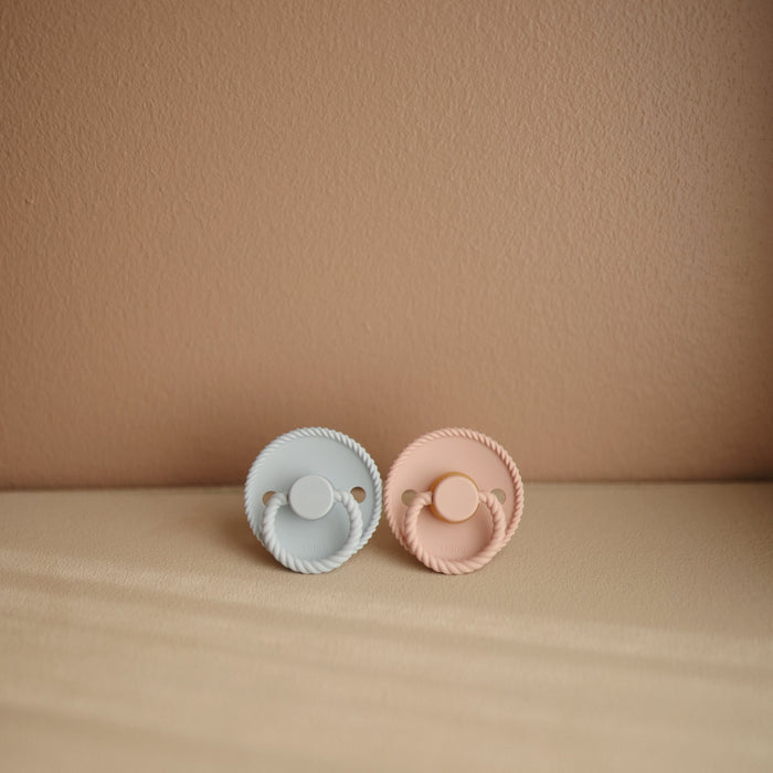 FRIGG Rope Natural Rubber Pacifier 2-Pack - Nature Baby Outfitter