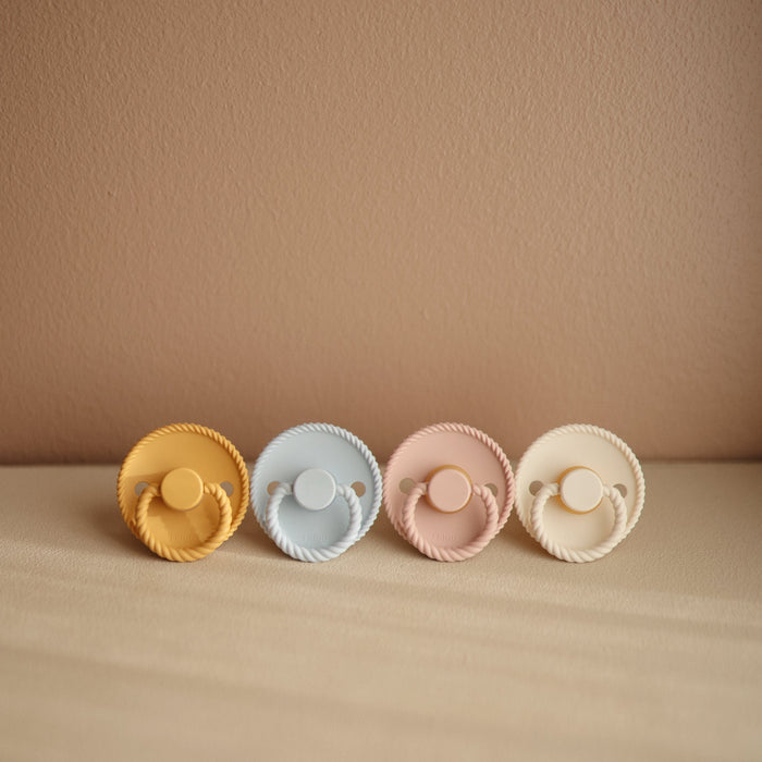 FRIGG Rope Natural Rubber Pacifier 2-Pack - Nature Baby Outfitter