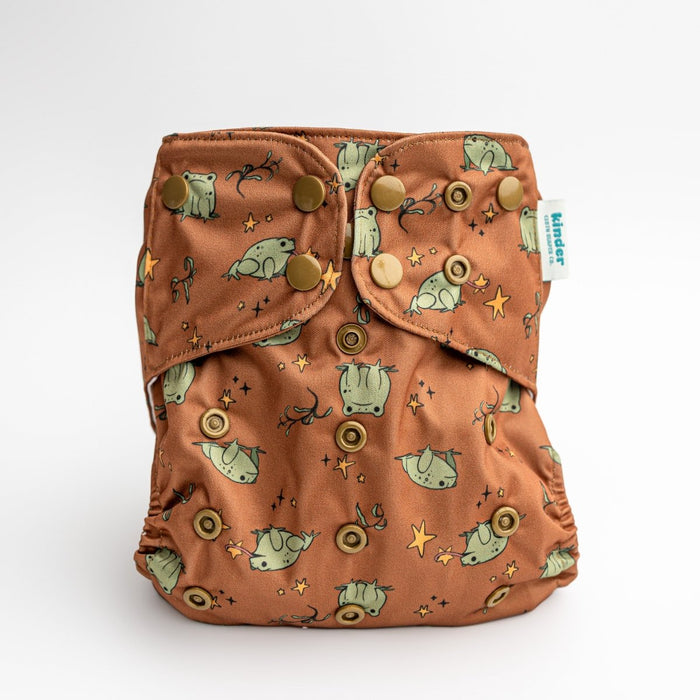 Nature: Essentials Pocket Cloth Diaper with Athletic Wicking Jersey, Grows with your Baby