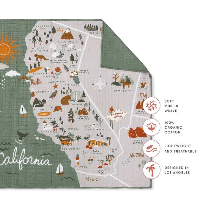 T29339,Babyletto,California Muslin Quilt in GOTS Certified Organic Cotton