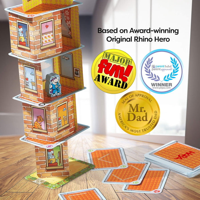 Giant Rhino Hero XXL Stacking Cards Game - Nature Baby Outfitter