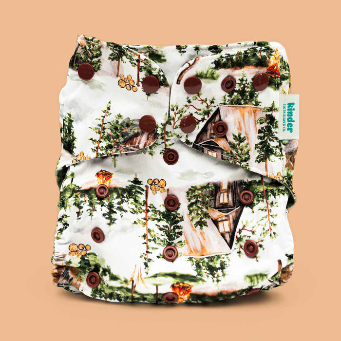 Nature: Essentials Pocket Cloth Diaper with Athletic Wicking Jersey, Grows with your Baby