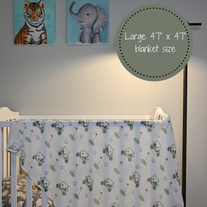 Golf A Round Swaddle Blanket