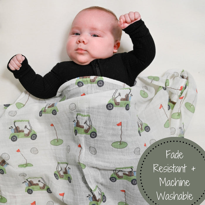 Golf A Round Swaddle Blanket