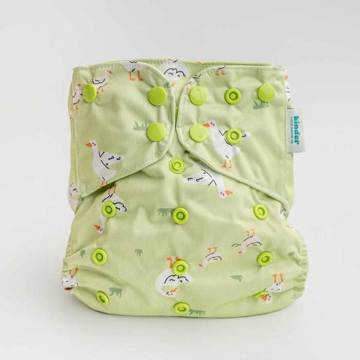 Animals and Insects: Essentials Pocket Cloth Diaper with Athletic Wicking Jersey, Grows with your Baby