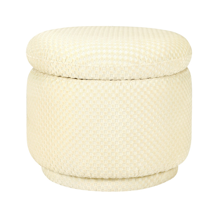 Babyletto Enoki Storage Ottoman in Velvet Checker