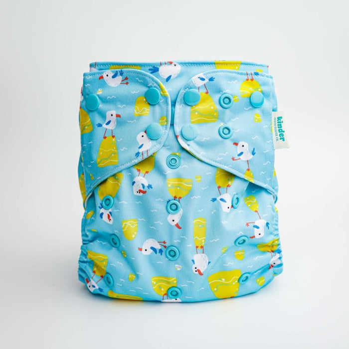 Animals and Insects: Essentials Pocket Cloth Diaper with Athletic Wicking Jersey, Grows with your Baby