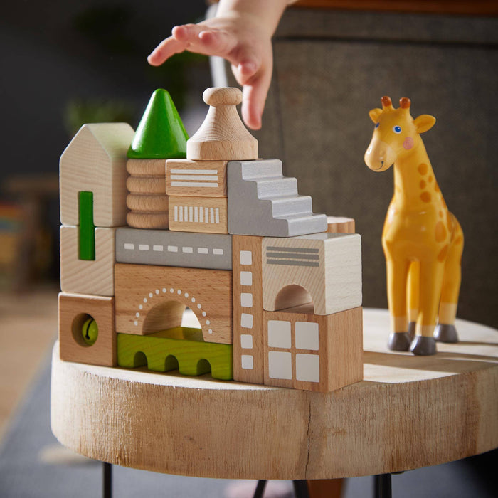 Coburg 28 Piece Wooden Building Blocks - Nature Baby Outfitter