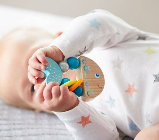 Rattlefish Wooden Baby Rattle - Nature Baby Outfitter