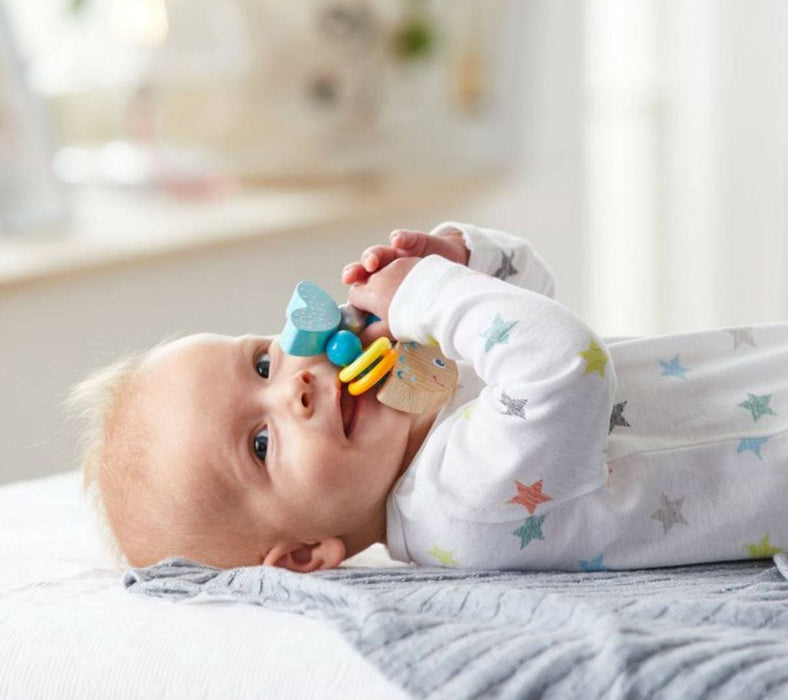 Rattlefish Wooden Baby Rattle - Nature Baby Outfitter