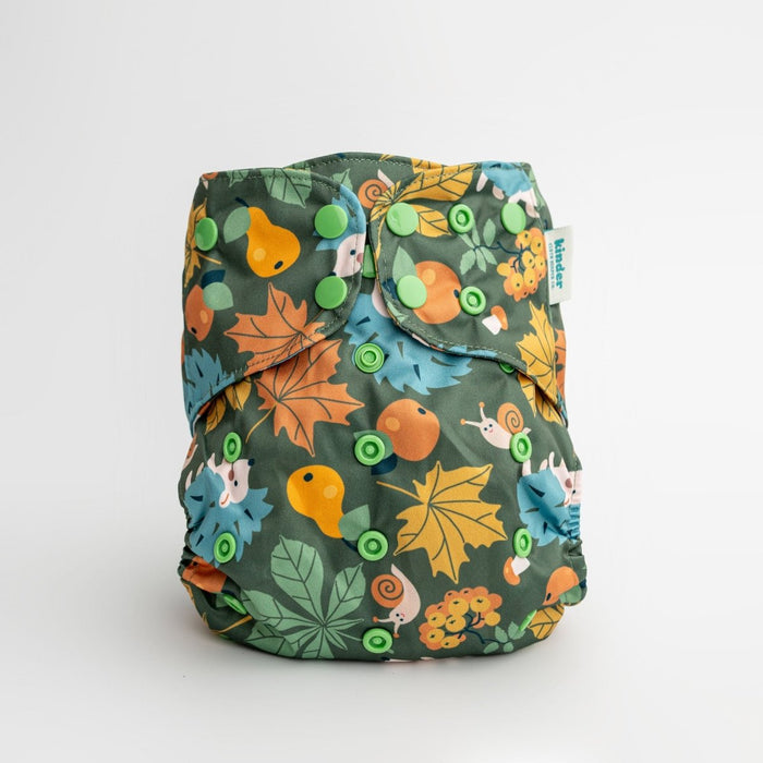 Animals and Insects: Essentials Pocket Cloth Diaper with Athletic Wicking Jersey, Grows with your Baby