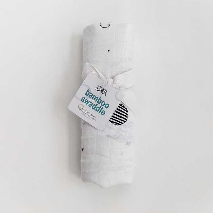 Hedgehog and mushrooms bamboo swaddle - Nature Baby Outfitter