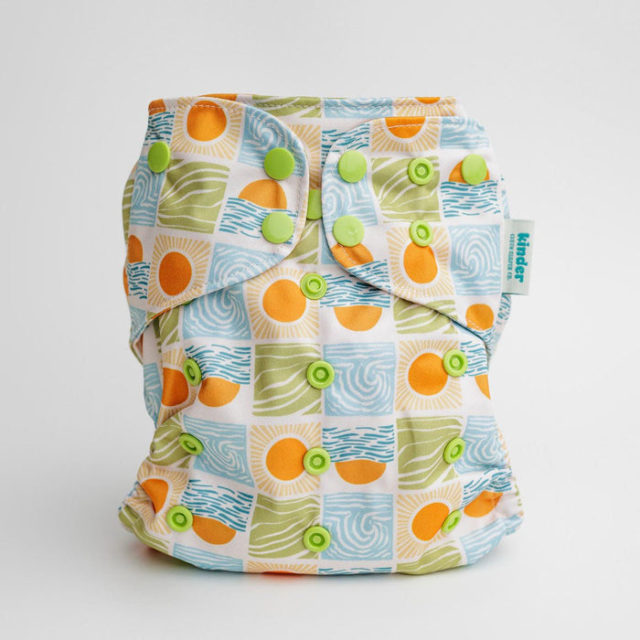 Abstract: Essentials Pocket Cloth Diaper with Athletic Wicking Jersey, Grows with your Baby
