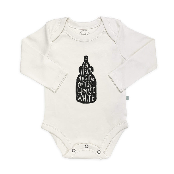graphic bodysuit | house white (long sleeve)
