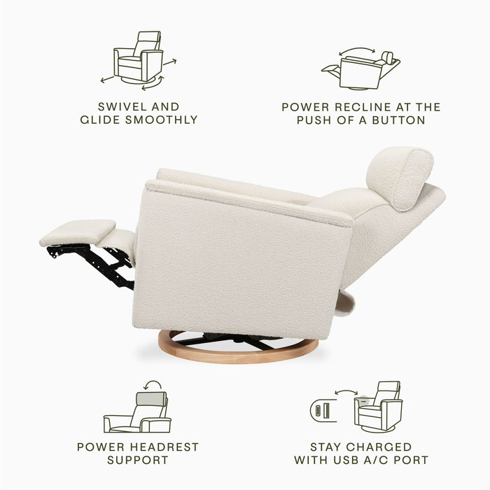 Namesake Willa Plus Power Glider Recliner + Power Headrest