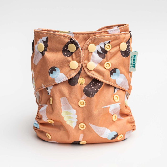 Food: Essentials Pocket Cloth Diaper with Athletic Wicking Jersey, Grows with your Baby