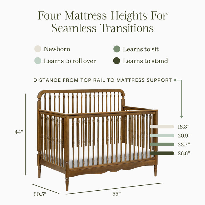 Namesake Liberty 4-in-1 Convertible Spindle Crib - Nature Baby Outfitter
