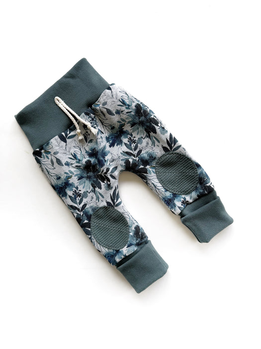 Watercolor Floral Knee Patch Joggers