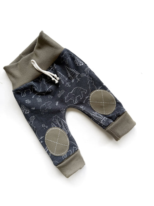 Chalkboard Bears Knee Patch Joggers