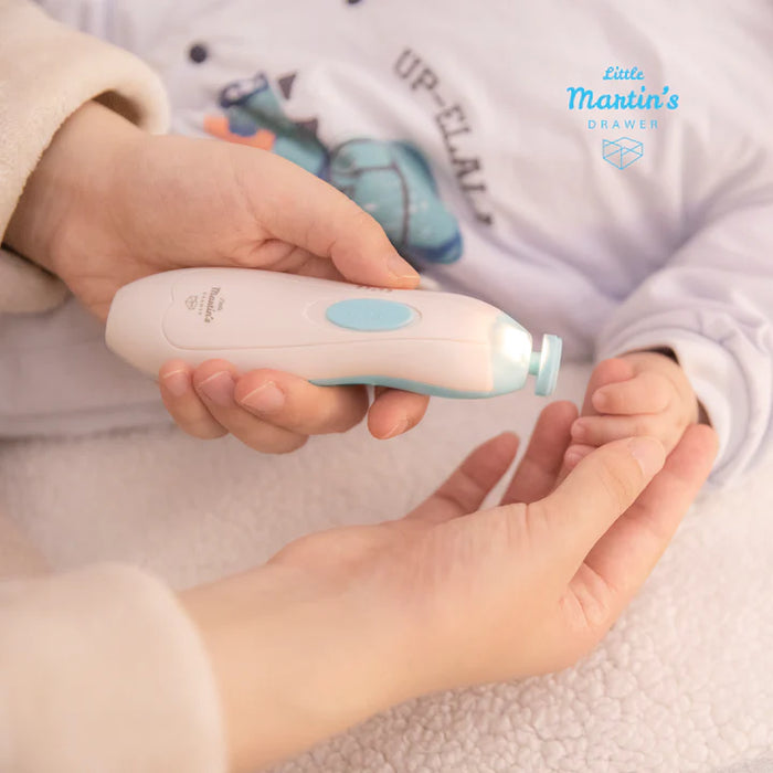 Little Martin's Baby Electric Nail Trimmer with Light - Light Sky Blue