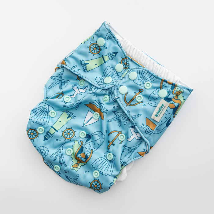 Reusable Swim Diapers with Athletic Wicking Jersey (7-60lbs)