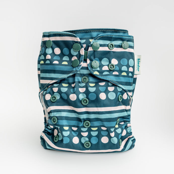 Abstract: Essentials Pocket Cloth Diaper with Athletic Wicking Jersey, Grows with your Baby