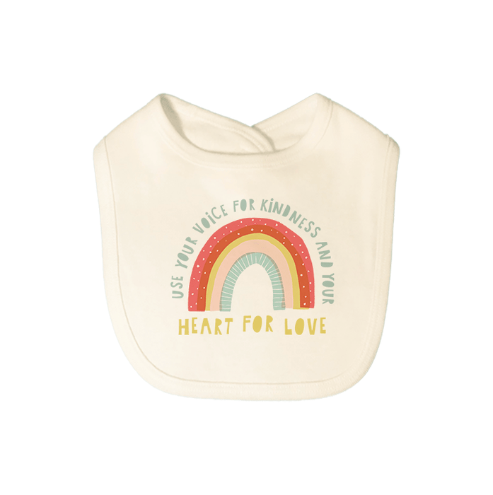 graphic bib | kindness rainbow