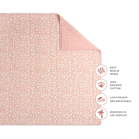 Daisy 3-Layer Organic Muslin Quilt