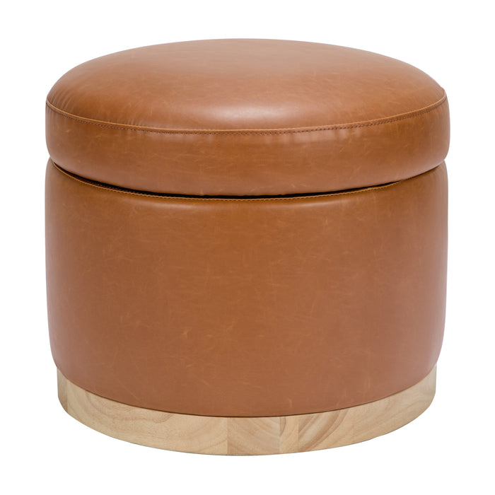 Babyletto Naka Storage Ottoman in Vegan Leather