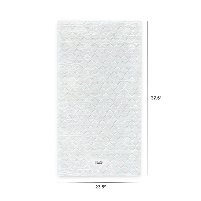 Babyletto Pure Core Mini Crib Mattress w/ Hybrid Quilted Waterproof Cover (Lightweight)