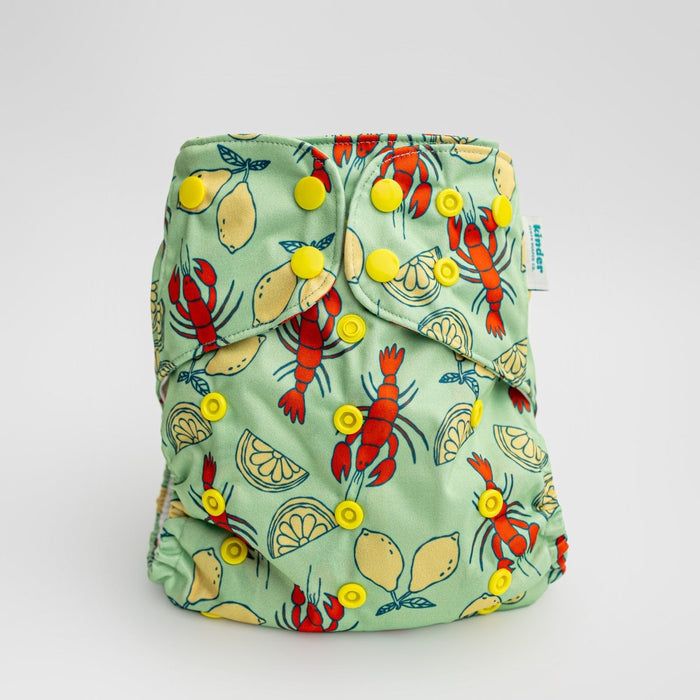 Food: Essentials Pocket Cloth Diaper with Athletic Wicking Jersey, Grows with your Baby