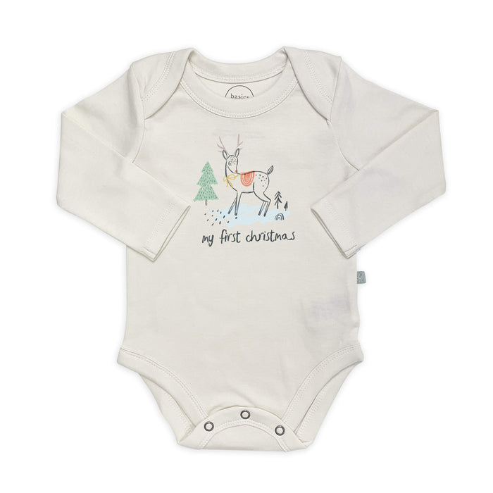 graphic bodysuit | christmas deer (long sleeve)