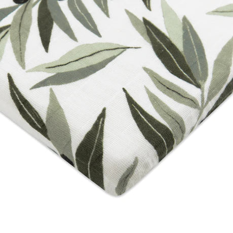 Olive Branches Organic Muslin Bassinet Sheet