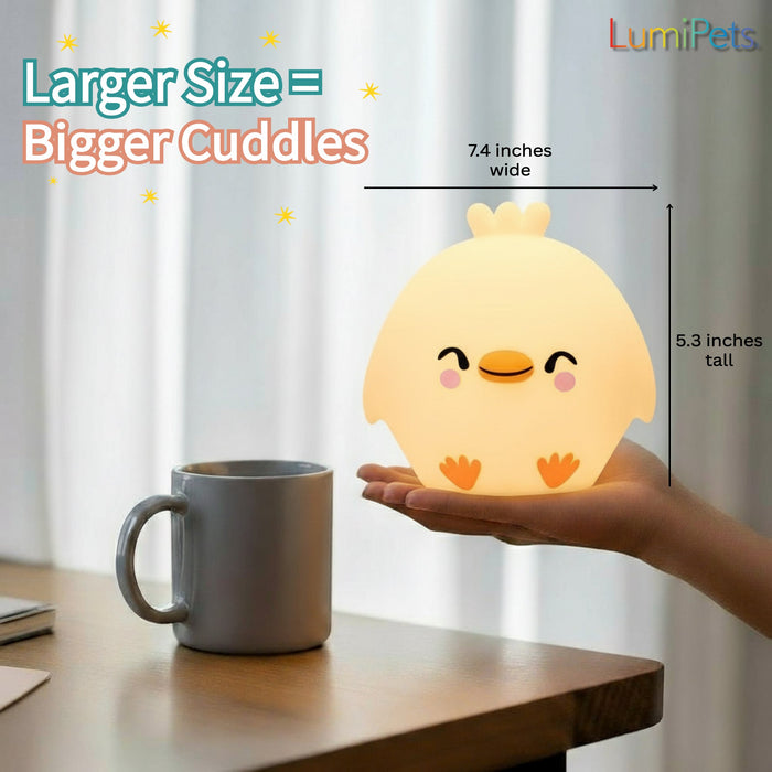 LumiPets® Clara the Chicken- Children's Touch Night Light - Nature Baby Outfitter