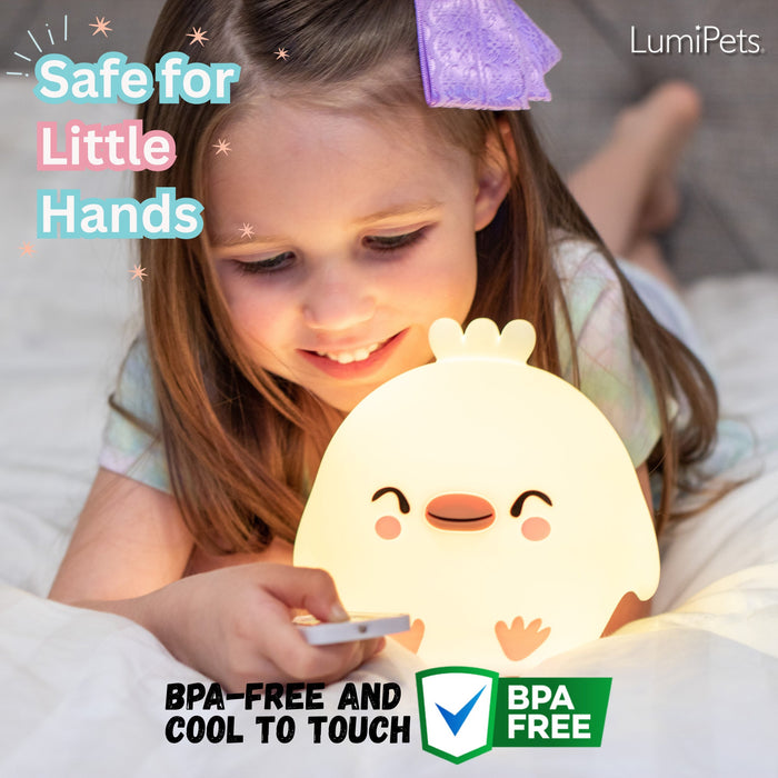 LumiPets® Clara the Chicken- Children's Touch Night Light - Nature Baby Outfitter