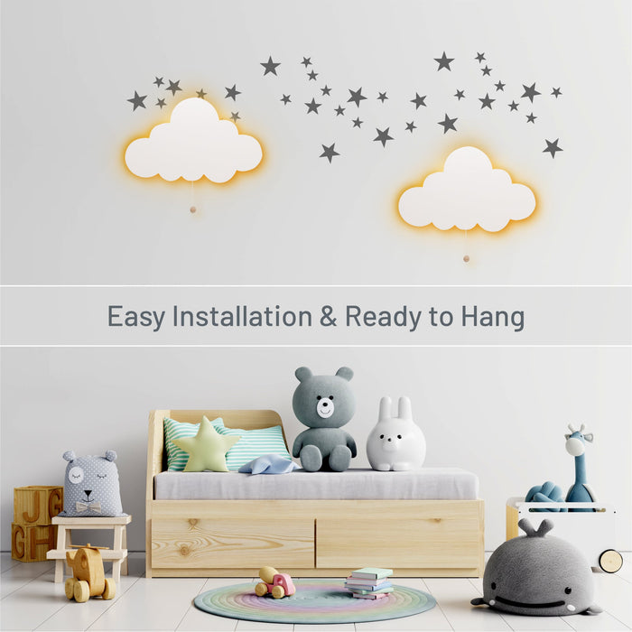 LumiDreams Wall Light - Kid's Decor Nightlight Cloud - Nature Baby Outfitter