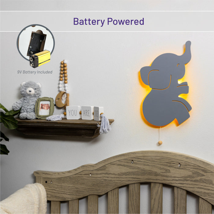 LumiDreams Wall Light - Kid's Decor Nightlight Elephant - Nature Baby Outfitter