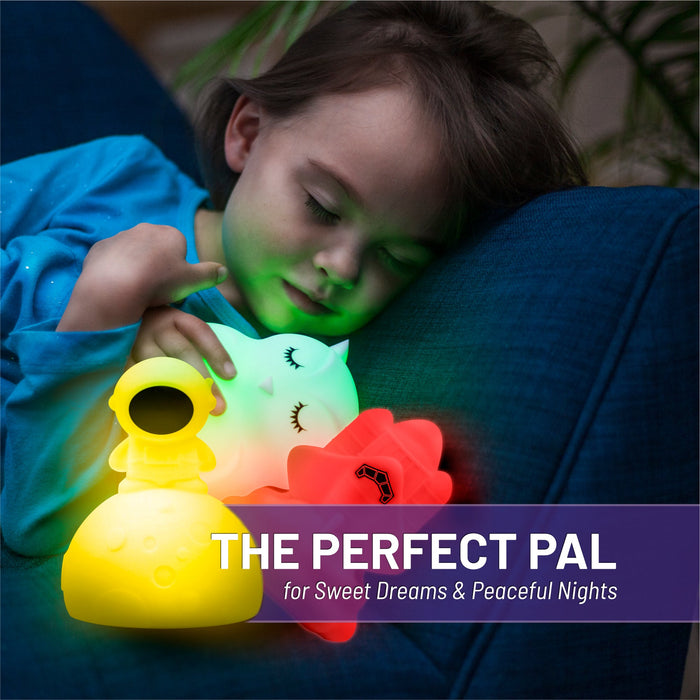 LumiPets® Alice the Astronaut- Children's Touch Night Light Junior - Nature Baby Outfitter