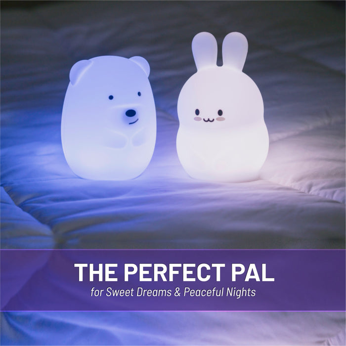 LumiPets® Basil the Bunny- Children's Touch Night Light Junior