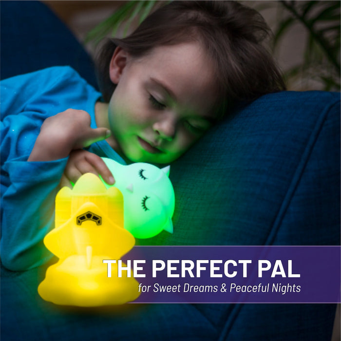 LumiPets® Rowdy the Rocket- Children's Touch Night Light Junior - Nature Baby Outfitter