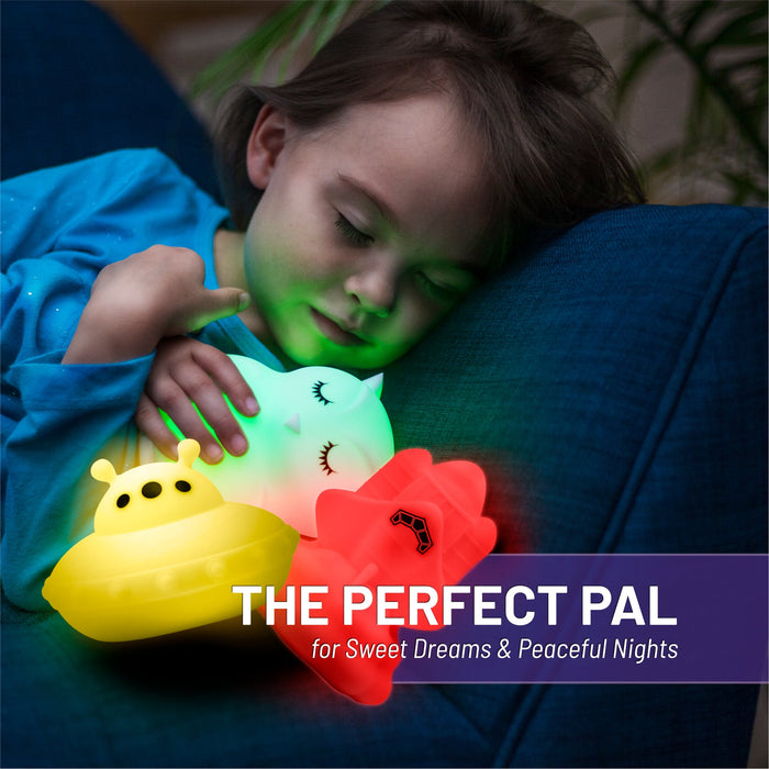 LumiPets® Ugo the UFO- Children's Touch Night Light Junior