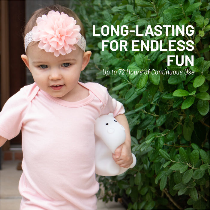 LumiPets® Honey the Hippo- Children's Touch Night Light - Nature Baby Outfitter
