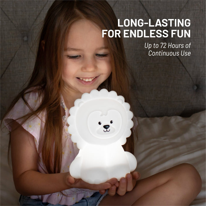 LumiPets® Luther the Lion- Children's Touch Night Light - Nature Baby Outfitter