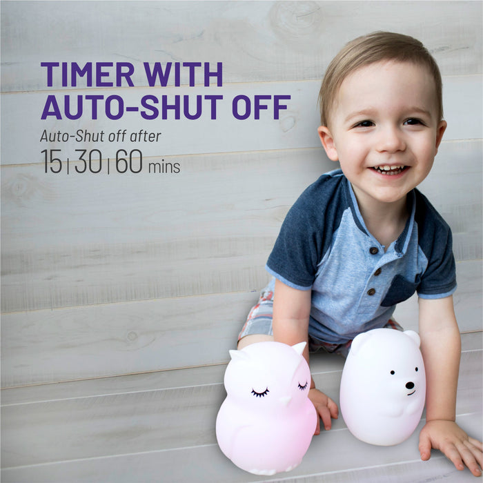 LumiPets® Opal the Owl- Children's Touch Night Light - Nature Baby Outfitter