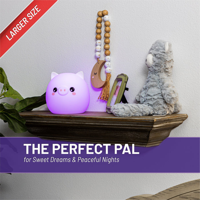 LumiPets® Percy the Pig- Children's Touch Night Light
