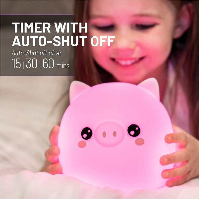 LumiPets® Percy the Pig- Children's Touch Night Light