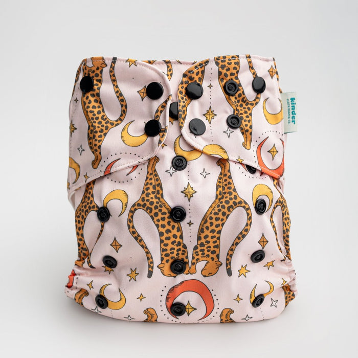 Animals and Insects: Essentials Pocket Cloth Diaper with Athletic Wicking Jersey, Grows with your Baby