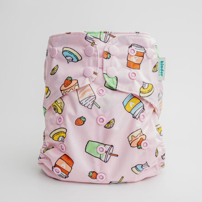 Food: Essentials Pocket Cloth Diaper with Athletic Wicking Jersey, Grows with your Baby