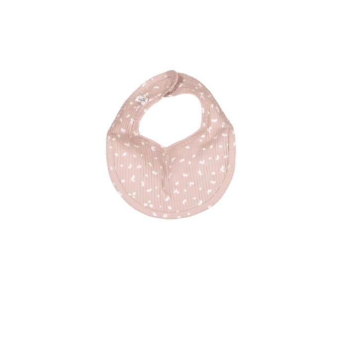The Printed Bib - Mauve Petal