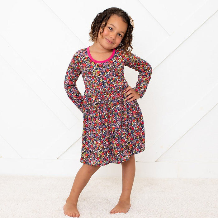 Midnight Petals Dress